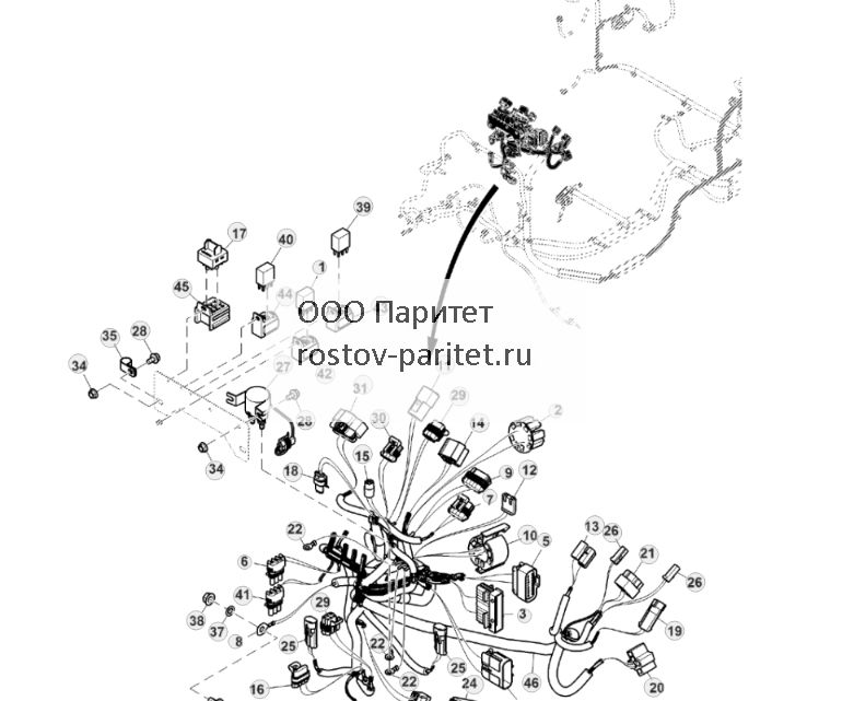 Разъемы, жгут проводов, кабина, PowrReverser™ (24) - ST835474 258.jpg